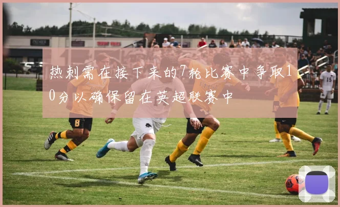 热刺需在接下来的7轮比赛中争取10分以确保留在英超联赛中
